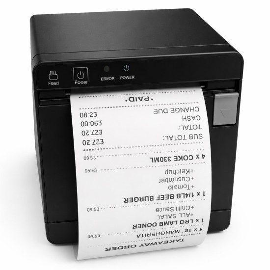 JollyPOS XP-UE80 80mm Thermal Receipt Printer | USB + LAN | Auto Cutter | 230mm/s