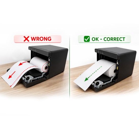 JollyPOS XP-UE80 80mm Thermal Receipt Printer | USB + LAN | Auto Cutter | 230mm/s