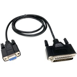 RS232 Serial Printer Cable DB9 Female to DB25 Male Lead